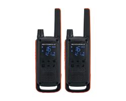 B8P00811EDRMAW - Walkie Talkie Motorola T82 2 Unidades Negro/Rojo (B8P00811EDRMAW)