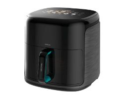 A01_EU01_101137 - Freidora de aire Cecotec Cecofry&Grill Smokin'Prime 8500, con doble resistencia para dorado perfecto y sabor de parrilla en carnes, capacidad de 8.5 litros y potencia de 2300 W para platos saludables. (A01_EU01_101137)