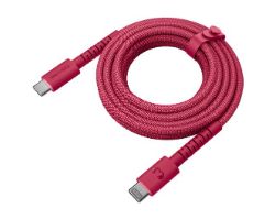 2CCC201BR - Cable Fresh N Rebel FlexWave USB-C a USB-C 100W 2m Rojo Silicona Ultraflexible Diseo Trenzado Duradero (2CCC201BR)