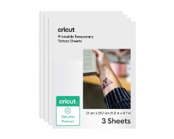 CRC-2012791 - Papel CRICUT Imprimible Tattoo A4 3 Hojas Transparente (CRC-2012791)
