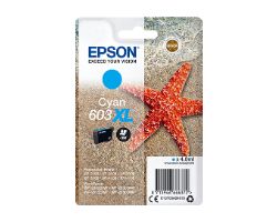 OUT7380 - Tinta Epson 603XL Cian 4ml (C13T03A24010) (OUT7380). Buen estado. Caja deteriorada. Completa. (OUTLET)