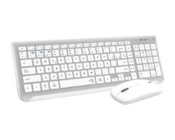 OUT7455 - Kit Teclado + Rat�n SUBBLIM Dual Blanco/Plata (SUBKBC-DCEP10) (OUT7455). Buen estado. Desprecintado. Completo. (OUTLET)