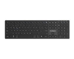 NXKBW01B - Teclado Nilox Profesional Dual Wireless Bluetooth, Negro, con 110 teclas, bater�a de litio de 250mAh y una autonom�a de hasta 75horas. (NXKBW01B)