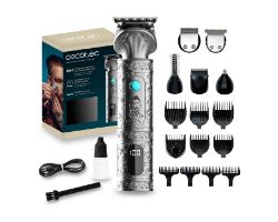 04458 - Perfiladora CecotecPrecisionCare Samurai Profiling, Multigrooming con 6 cabezales, 10 peines para diferentes zonas, cuchilla de acero inoxidable y 170 minutos de autonom�a. (04458)
