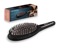 04215 - Cepillo alisador Cecotec Instantcare 900 Perfect brush con revestimiento de Queratina y aceite de Arg�n e i�n real.(04215)