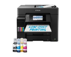 OUT7689 - Impresora Multifunci�n Epson EcoTank ET-5855 A4 Color Negra (C11CJ29406) (OUT7689). Buen estado. Desprecintada. Completa. (OUTLET)