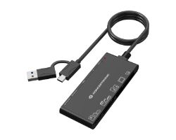 BIAN10B - Lector de Tarjetas CONCEPTRONIC 7en1 USB-A/C 3.0 a CF/MMC/mSD/mSDHC Negro (BIAN10B)