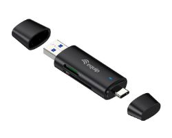245462 - Lector Tarjetas EQUIP SD/MicroSD USB-A/USB-C Negro (245462)