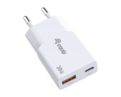 245523 - Cargador de Pared Equip GaN Slim Usb-C PD Usb-A 30W Blanco (245523)