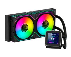 OUT8123 - Refrigeraci�n L�quida CPU Abysm Oceanic LCD 240 ARGB Negra (AB324011) (OUT8123). Buen estado. Reparada f�brica. Completa. (OUTLET)