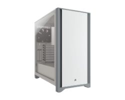 OUT8166 - Caja Corsair 4000D ATX Blanca (CC-9011199-WW) (OUT8166). Buen estado. Marcas de uso. Sin torniller�a. (OUTLET)