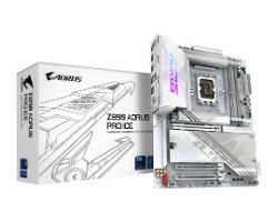 Z890 AORUS PRO ICE - Placa base GIGABYTE Z890 AORUS PRO ICE G10: (1851) DDR5 M.2 SATA3 PCIe USB DP HDMI RJ45 ATX 7.1 WiFI 7 Bluetoth 5.4 Ethernet 5GbE