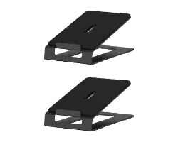 SPK08U-427 - Soporte de Sobremesa AISENS para 2 Altavoces Inclinable M�x. 10Kg Negro (SPK08U-427)