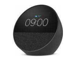 B0C2S2J7JP - Despertador inteligente Amazon Echo Spot, con sonido de calidad y Alexa, Negro.(B0C2S2J7JP
