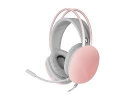 OUT8271 - Auriculares+Mic�fono Mars Gaming 3.5mm USB-A Rosa (MHGLOWP) (OUT8271). Buen estado. Desprecintado. Completo. (OUTLET)