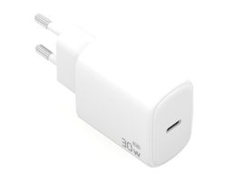 A110-0975 - Cargador de Pared AISENS GaN 1xUSB-C PD 3.0 QC 3.0 30W Blanco (A110-0975)