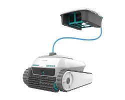 A01_EU01_113259 - Robot limpiapiscinas Cecotec Conga Pooldroid 10000 TotalClean AquaSkater, para fondos, paredes, l�nea de flotaci�n y superficie. 150 minutos de autonom�a. Filtro de alta eficiencia de 180 �m. Capacidad de 4 L. Boya para la limpieza. (A01_EU01_113259)