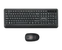 UK50547 - Kit Teclado + Rat�n UNYKA Combo UK39 QWERTY RF Wireless �ptico 1600dpi Negro (UK50547)