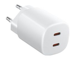 XIA-CAR NANO TURCH 2USBC 45W - Cargador de Pared XIAOMI 45W PD 3.0 QC 3.0 2xUSB-C Blanco (BHR087OEU)