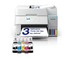 C11CL43411 - Impresora Multifunci�n Epson EcoTank ET-3956 Pantalla LCD 2.4? 4800x1200dpi A4 Color ADF 30 Hojas USB WiFi Ethernet D�plex Blanca (C11CL43411)