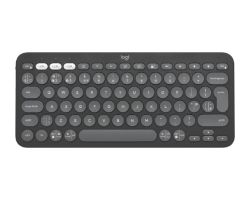 920-011827 - Teclado Logitech Pebble Keys 2 K380s Mini QWERTY Multidispositivo Bluetooth Grafito (920-011827)