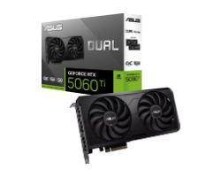 90YV0NQ0-M0NB00 - Tarjeta Gr�fica ASUS DUAL-RTX5060TI-O16G-EVO GeForce 16Gb GDDR7 3xDP 2.1b 1xHDMI 2.1b PCIe 5.0 OpenGL 4.6 (90YV0NQ0-M0NB00)