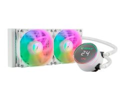 OUT8527 - Refrigeraci�n L�quida CPU UNYKA AquaStorm RGB 240mm Blanca (UK352102) (OUT8527). Buen estado. Marcas de uso. Sin caja original. Completa. (OUTLET)