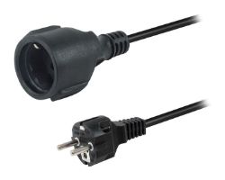 EQ112180 - Cable de Alimentaci�n EQUIP Schuko/M a Schuko/H 1.8m Negro (EQ112180)