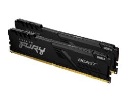 KF432C16BBK2/32 - M�dulo Kingston Fury Beast DDR4 32Gb (2x16Gb) 3200Mhz 288-pin DIMM CL16 1.2V (KF432C16BBK2/32)