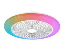 929004782201 - Ventilador Techo Philips Amilo 20W + Luz Led 40W 2700-6500K, 52cm diametro, Blanco. (929004782201)