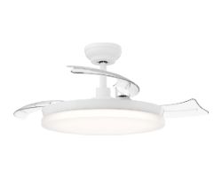 929004749501 - Ventilador de techo Philips Tynl luz LED 2700-5500K, aspas retr�ctiles, 56cm diametro, Blanco. (929004749501)