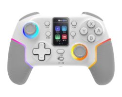 MGPV3W - GamePad Mars Gaming Inal�mbrico Bluetooth ARGB, compatible con Switch/Wwitch 2/PC/Android/iOS 13.0+, Blanco. (MGPV3W)