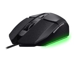 25603 - Rat�n gaming Trust GXT 121 Felox+, 6botones programables y 10000ppp, cable Usb-A trenzado 1.5m, iluminaci�n LED RGB, Negro. (25603)