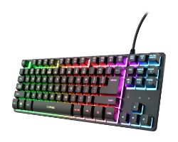 25888 - Teclado Gaming Trust GXT 833 Thado QWERTY TKL 87 Teclas RGB USB-A Negro (25888)