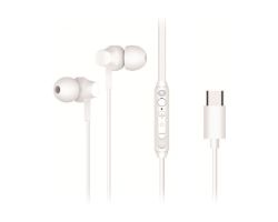 BRENDAN03W - Auriculares CONCEPTRONIC Intraurales Binaurales Micr�fono Integrado USB-C Cable 1.5m Blancos (BRENDAN03W)