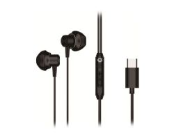 BRENDAN04B - Auriculares CONCEPTRONIC Intraurales Binaurales Micr�fono Integrado USB-C Cable 1.2m Negros (BRENDAN04B)