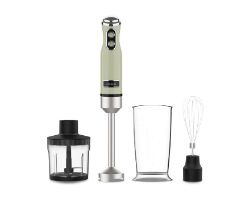 03946 - Batidora Cecotec Power RetroGreen 1200MAX Cream&Crush, 1200W de potencia m�xima, cuchilla de 4 hojas con recubrimiento de titanio negro y velocidad ajustable.(03946)