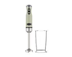 03945 - Batidora Cecotec Power RetroGreen 1200MAX, con 1200 W de potencia m�xima, cuchilla de 4 hojas con recubrimiento de titanio negro y velocidad ajustable. (03945)