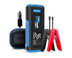 MB-PRORS - Arrancador MiniBatt 24000mAh + Tester intergado, para Motores Gasolina y di�sel hasta 8.000CC, Powerbank profesional PD 100W con salida Usb-C. linterna LED. (MB-PRORS)