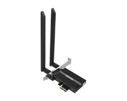 OUT9149 - Tarjeta de Red NETIS AX3000 PCIe WLAN WiFi 6 Negra (F1) (OUT9149). Buen estado. Caja descolorida. Completa. (OUTLET)