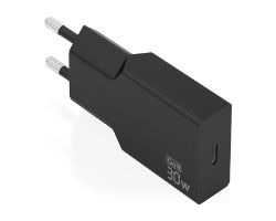 A110-1004 - Cargador de Pared AISENS Slim GaN 30W PD/QC 3.0 1xUSB-C Negro (A110-1004)