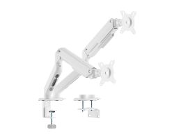 DT32TSR-439 - Soporte de Mesa ECO AISENS 17?-32? Giratorio/Inclinable para Monitor/TV 3 Pivotes 2 Brazos M�x. 18Kg Blanco (DT32TSR-439)