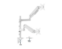 DT32TSR-441 - Soporte de Mesa ECO AISENS 17?-32? Giratorio/Inclinable para Monitor/TV 3 Pivotes 2 Brazos M�x. 18Kg Blanco (DT32TSR-441)