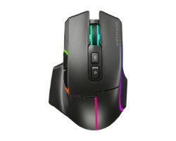 MMWVECTOR - Rat�n Mars Gaming �ptico Diestro RGB Chroma RF Wireless/Bluetooth 5.4/USB-A 12000dpi 7 Botones Cable 1.5m Negro (MMWVECTOR)
