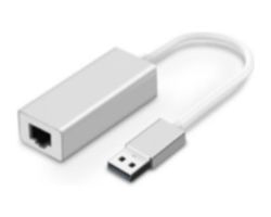 NXADAPUSBARJ45 - Adaptador NILOX USB-A a RJ45 Blanco (NXADAPUSBARJ45)