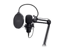 25770 - Micr�fono Gaming Trust GXT 270 Emita II+ para Streaming USB Brazo Ajustable Cable 2.5m Negro (25770)