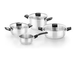 MON-BATERIA M240001 - Pack Bater�a de Cocina Monix Cazo 14cm/Ollas 24cm/Cacerolas 20-24cm Acero Inoxidable Aptas para Inducci�n (M240001)