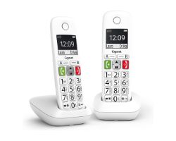 GIGA-TEL E290 DUO WH - Tel�fono Inal�mbrico Gigaset E290 DECT/Anal�gico Pantalla 2? Identificador Llamadas Pack DUO Escritorio/Pared Blanco (L36852-H2901-D202)