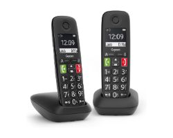 GIGA-TEL E290 DUO BK - Tel�fono Inal�mbrico Gigaset E290 DECT/Anal�gico Pantalla 2? Identificador Llamadas Pack DUO Escritorio/Pared Negro (L36852-H2901-D201)