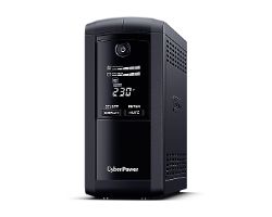VP700ELCD - S.A.I. L�nea Interactiva Cyberpower 700VA 390W Pantalla LCD 4xSchuko 1xUSB-B 2.0 1xRJ45 1xRS-232 Negra (VP700ELCD)